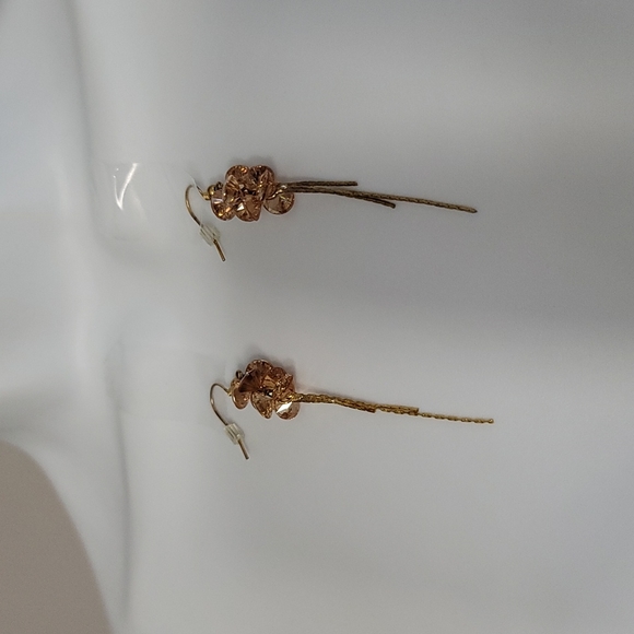 Rhinestone Cluster Earrings - Picture 3 of 6